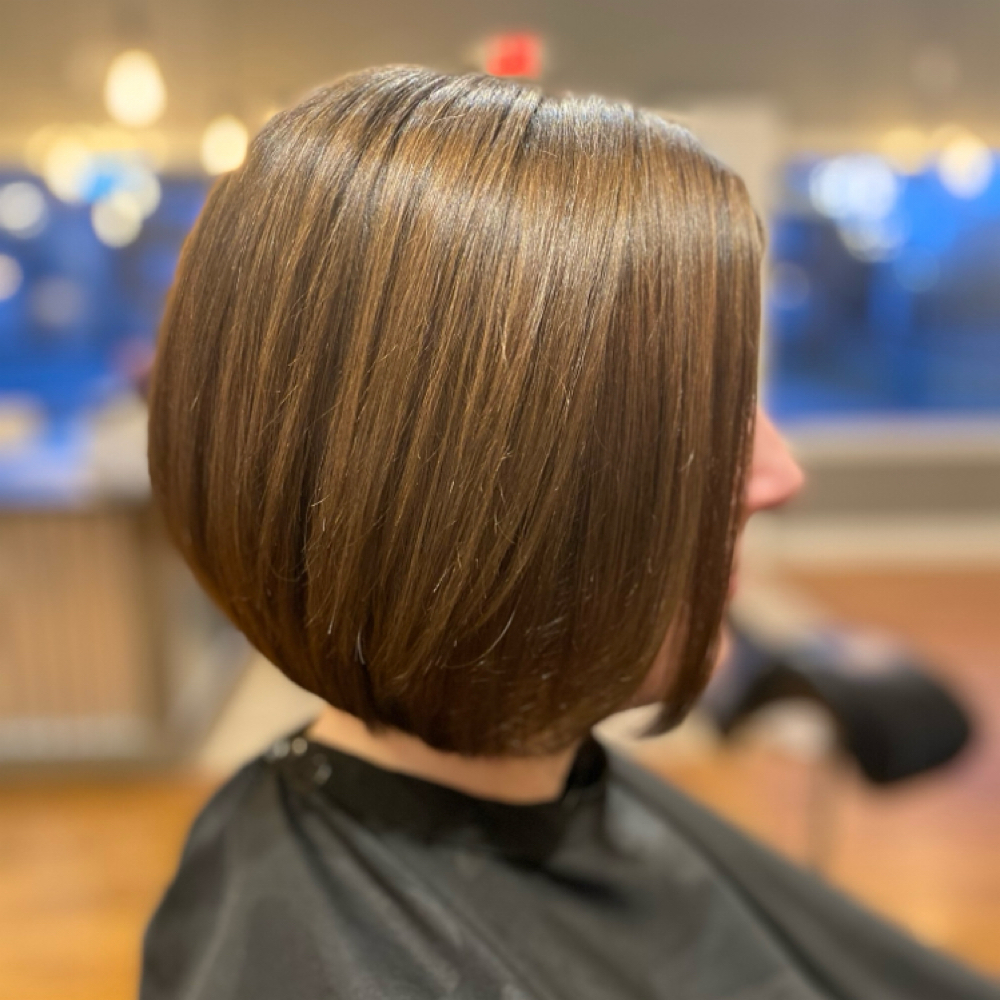 All Over Color Short Hair & Haircut at revive by rhiannon klotz in West Bend, WI