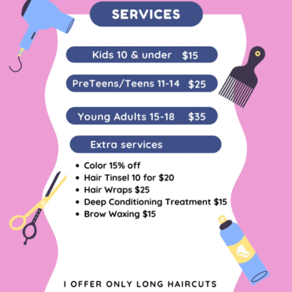 Kids Back To School at Lovely Hair By Lola in Round Rock, TX