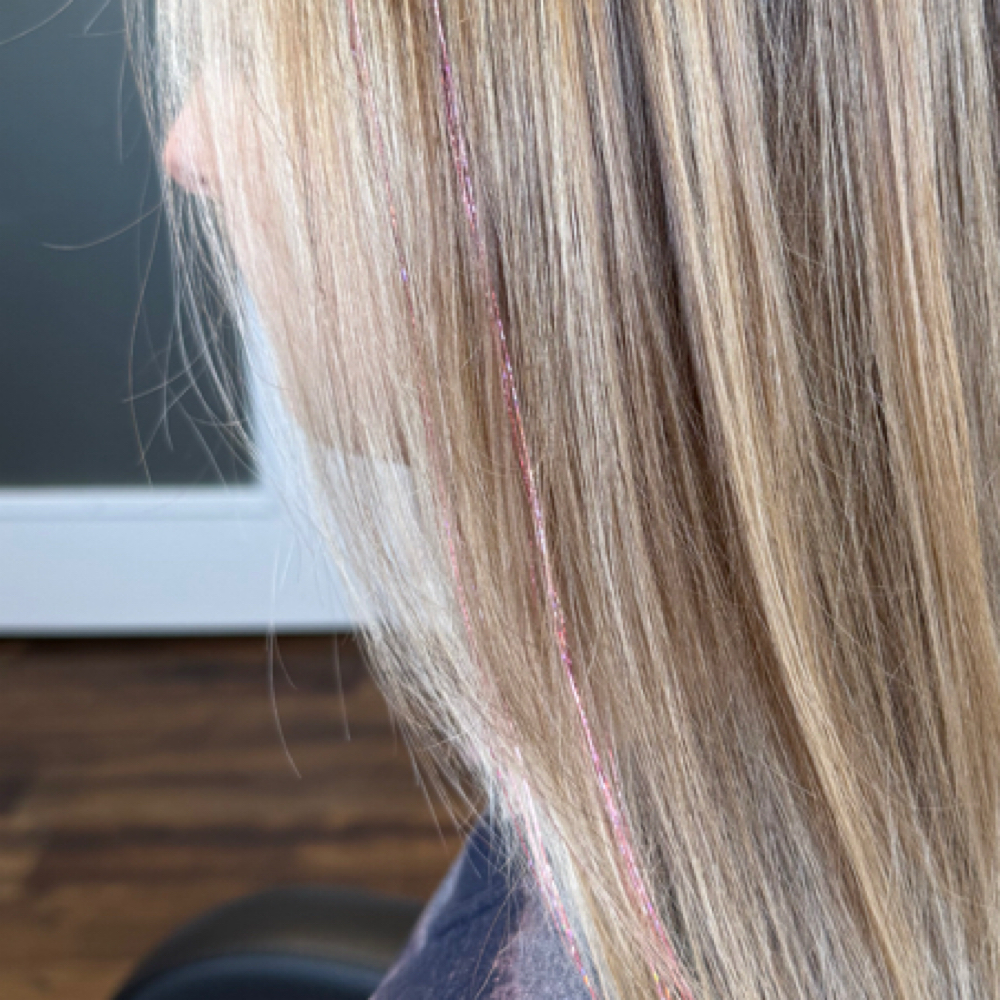 Hair Tinsel at Your Stylist, Kaleigh in Lansing, MI