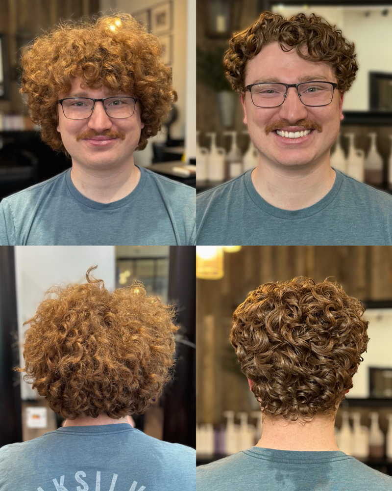 Curly Cut w/ Barbering.