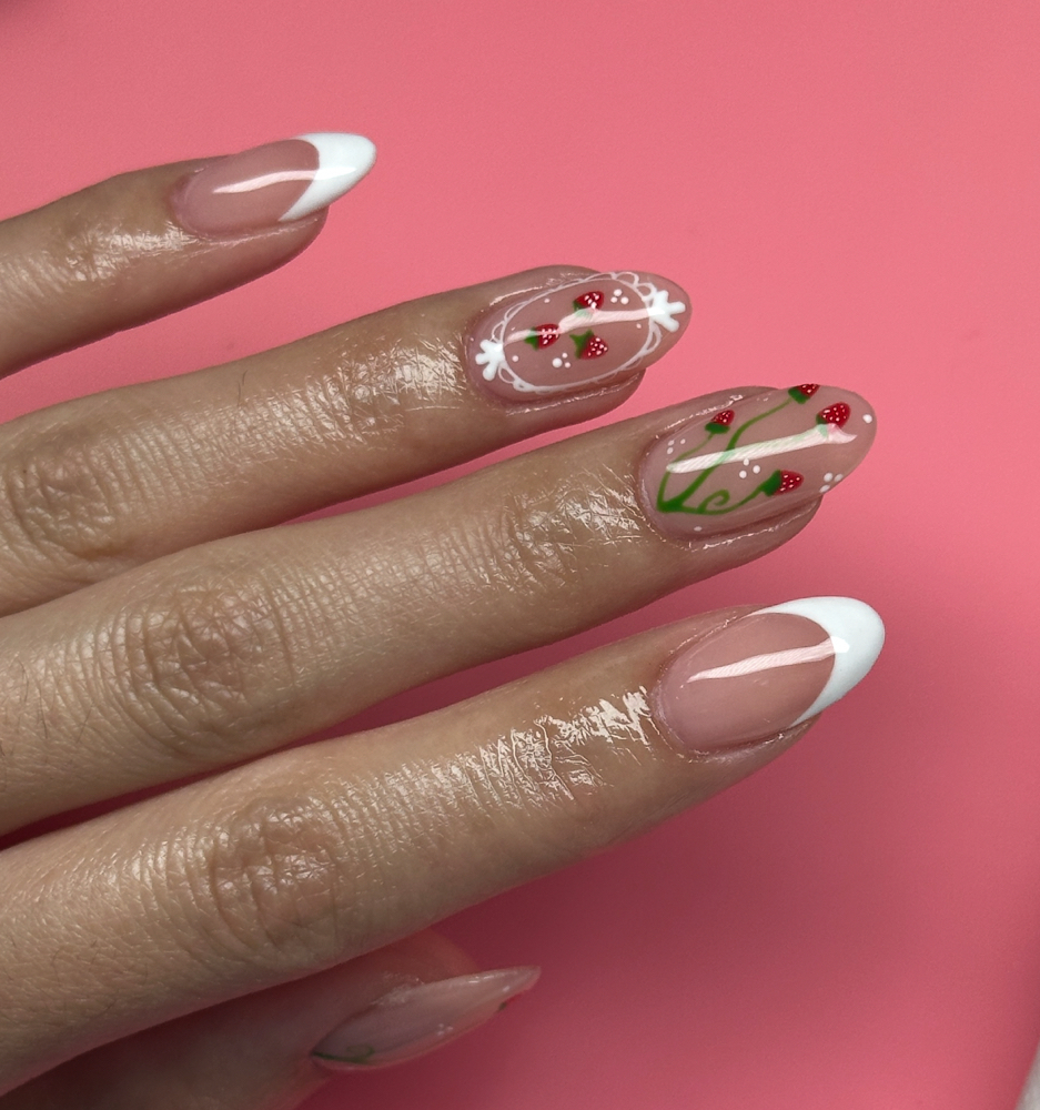 Builder gel mani w/ extensions ♡