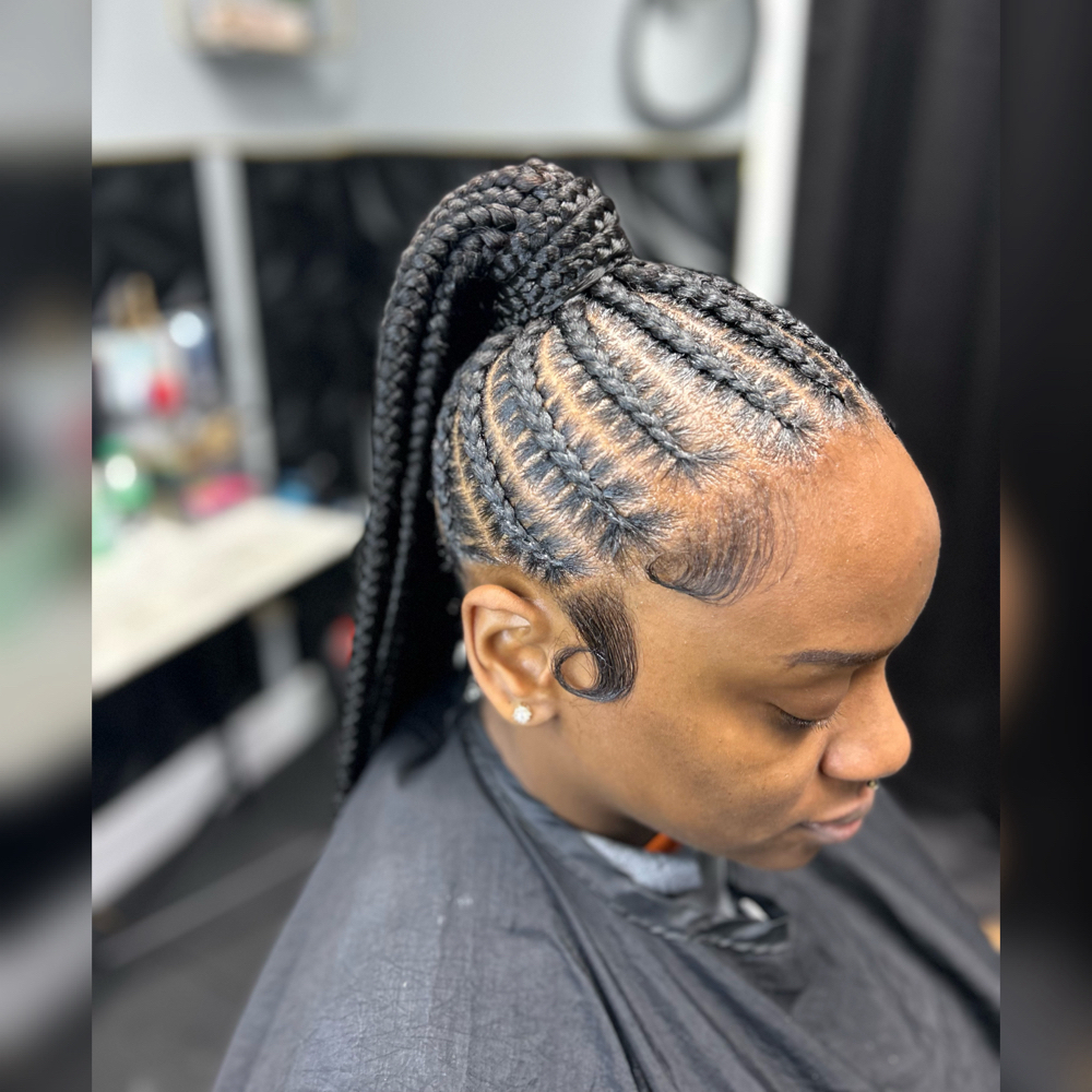 Small Stitch Extended Ponytail
