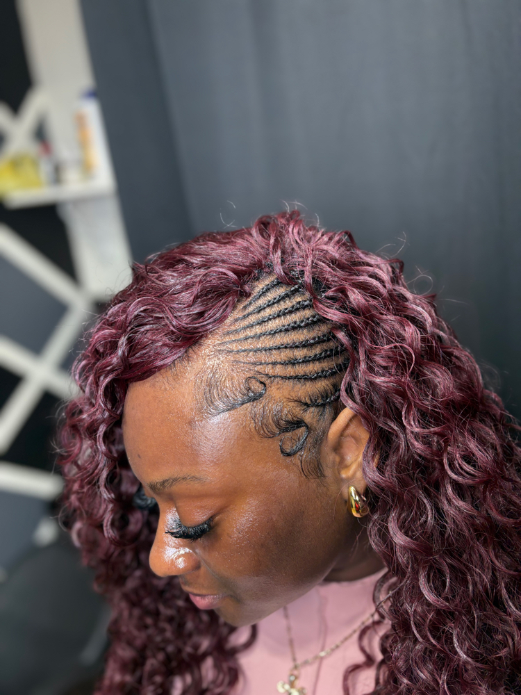 Sewin With Braids 1/4 at Bodacious beauty salon in Winston Salem, NC