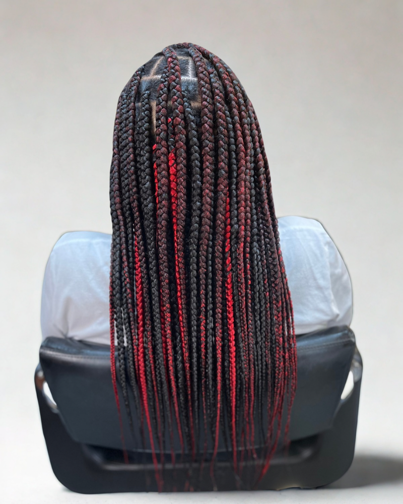 Large Knotless Braids
