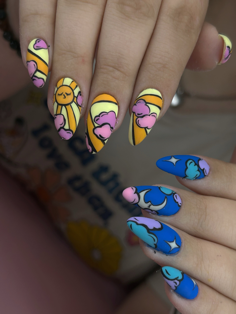 Hard Gel Fill Long/Design at The Nail Bruja in Boise, ID