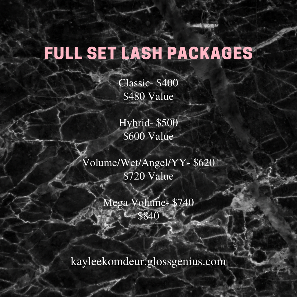 Mega Volume Full Set Lash Package