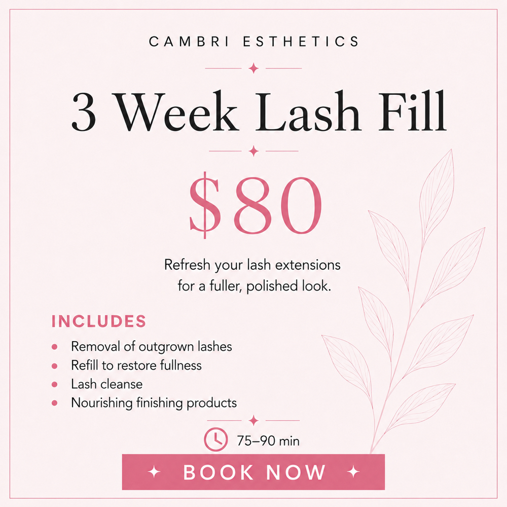 3 Week Lash Fill at Cambri Esthetics in Davenport, IA