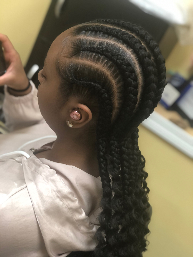 5-6 Feed In Braids