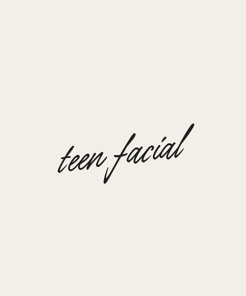 Teen facial
