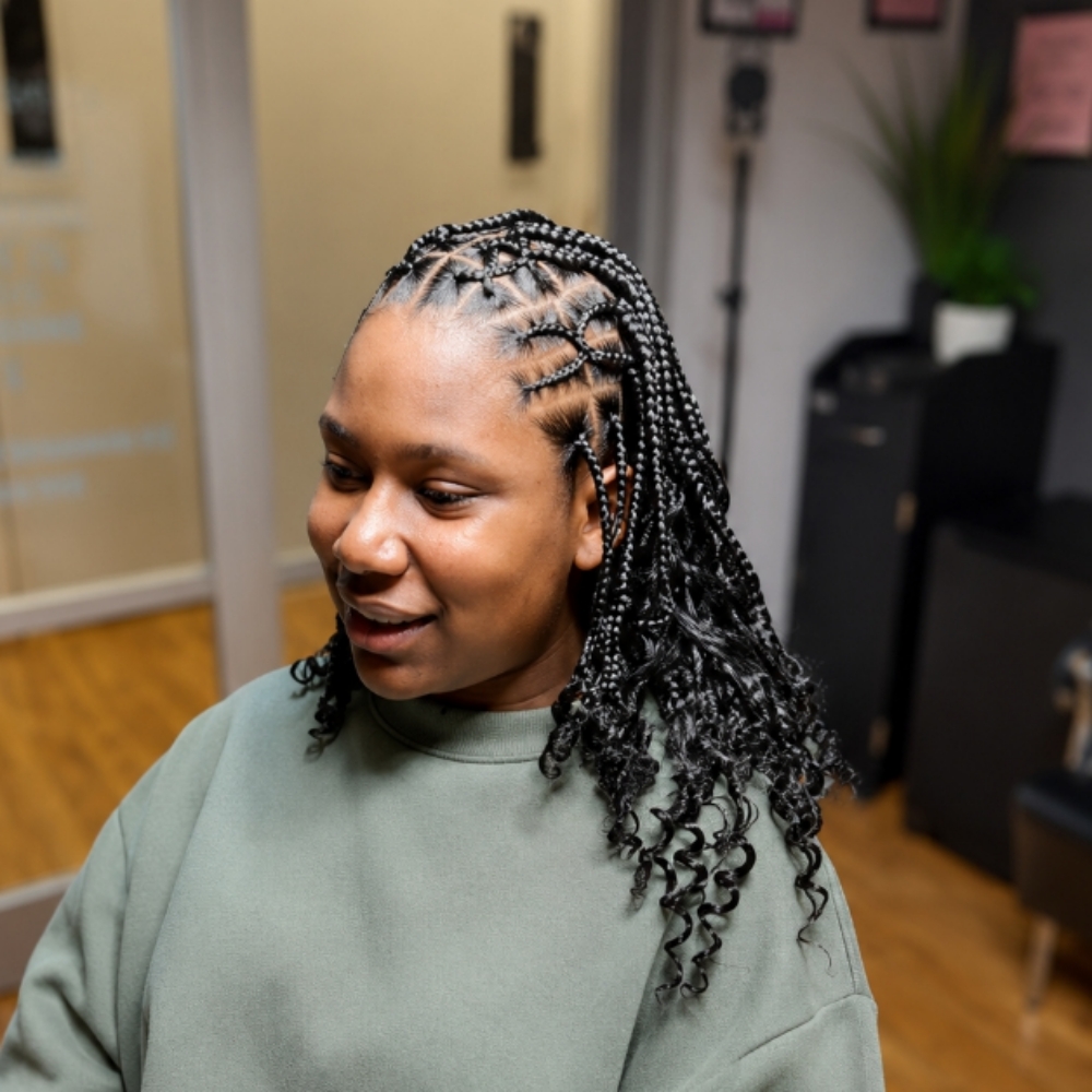 Fulani Braids (Detailed Design) at Empire Beauty Bar in Cincinnati, OH
