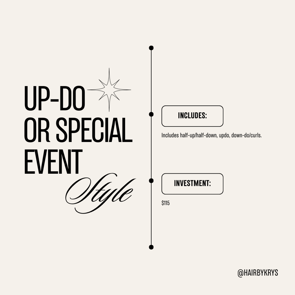 Special Event Style/Updo