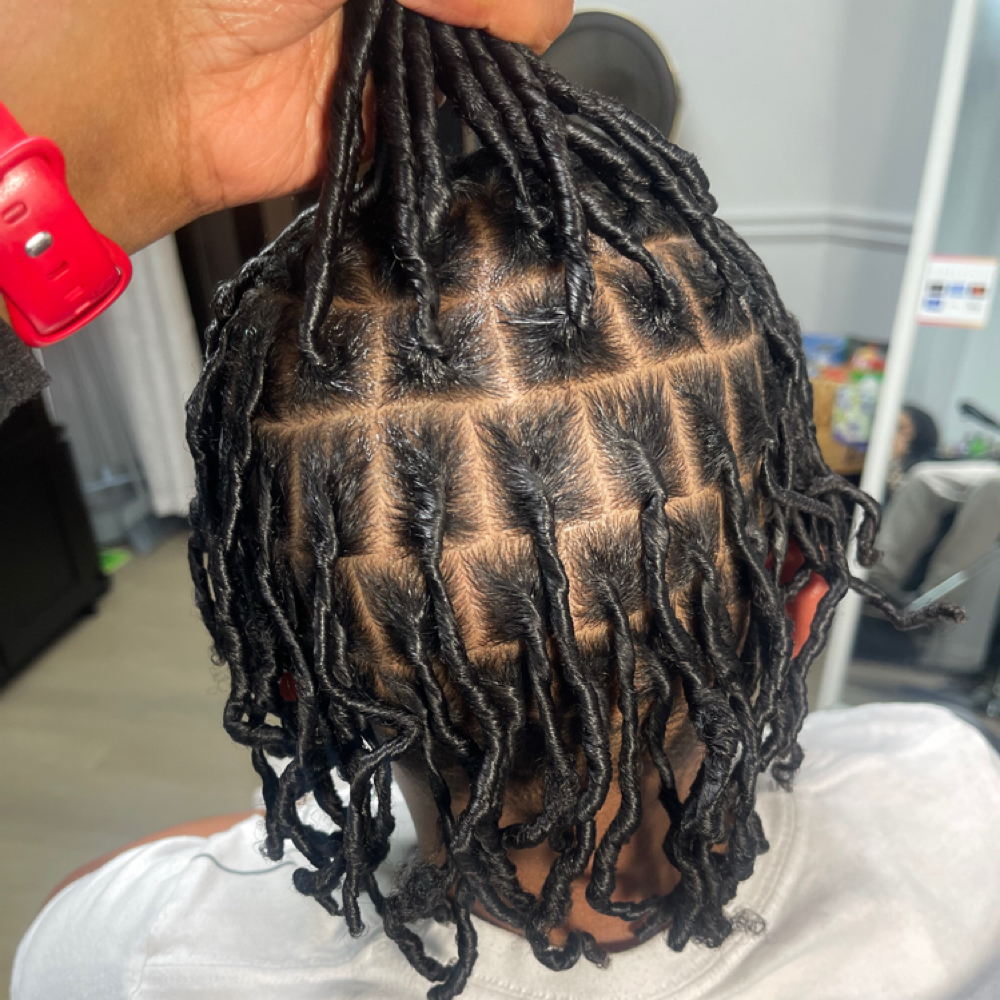 Comb Coil Starter Locs at Naturally Glitz Beauty Salon & Boutique in Newnan, GA