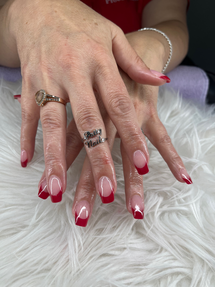 Dip French Pink & White W/tips
