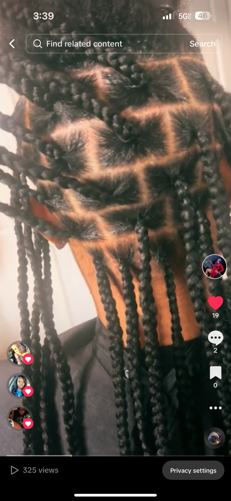 Kids Medium Knotless Braids