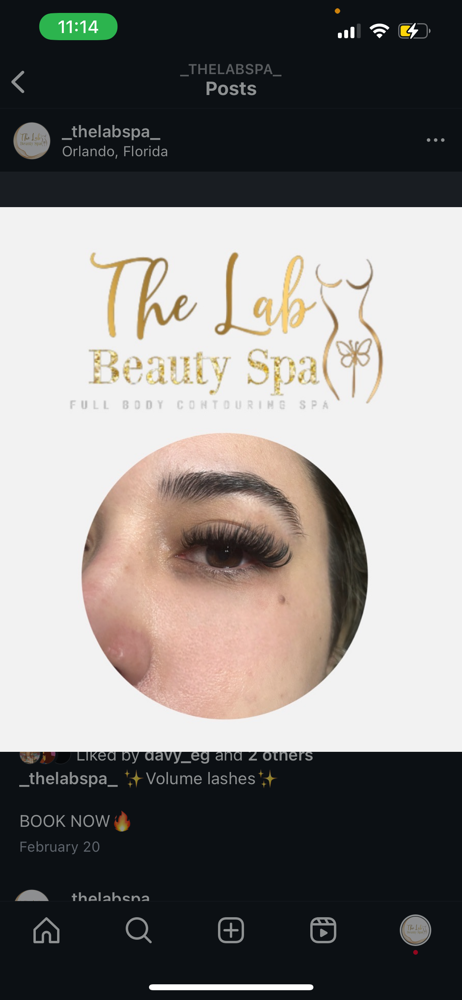 Pestañas volumen✨ at The Lab Spa in Melbourne, FL