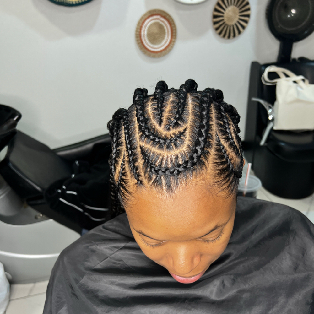 Cornrows (In A Design) at Braid Work in Plano, TX