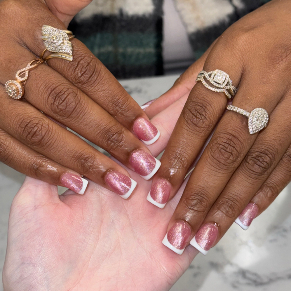 French tip (full set) at Aura by Mary in hampstead, NC