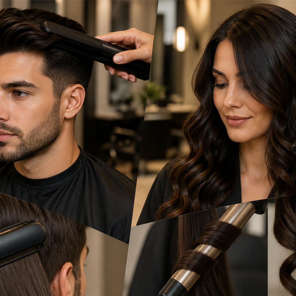 Hot Tool Styling (Add-On) at HairBar Salon BarberShop in Cross Roads, TX