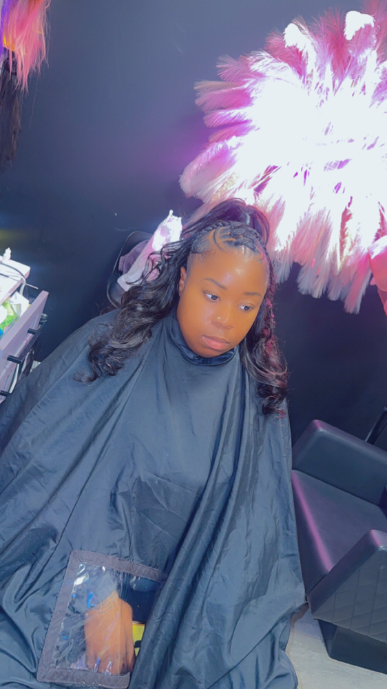 Half Up Half Down at C&C Hair Collection in Palos Hills, IL