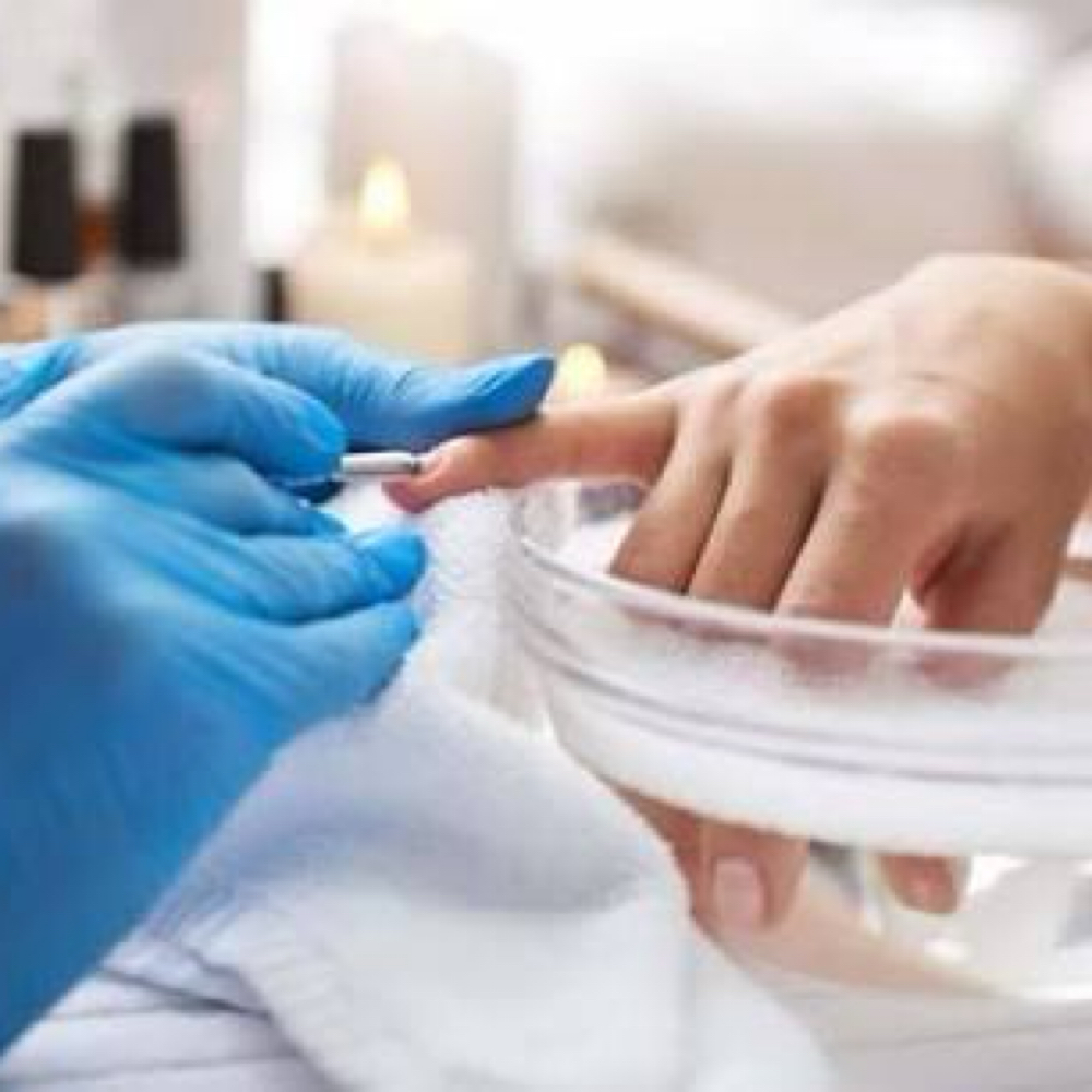 Soak Off w/ a service done by tech at Renee & Co. Salon in Delray Beach, FL