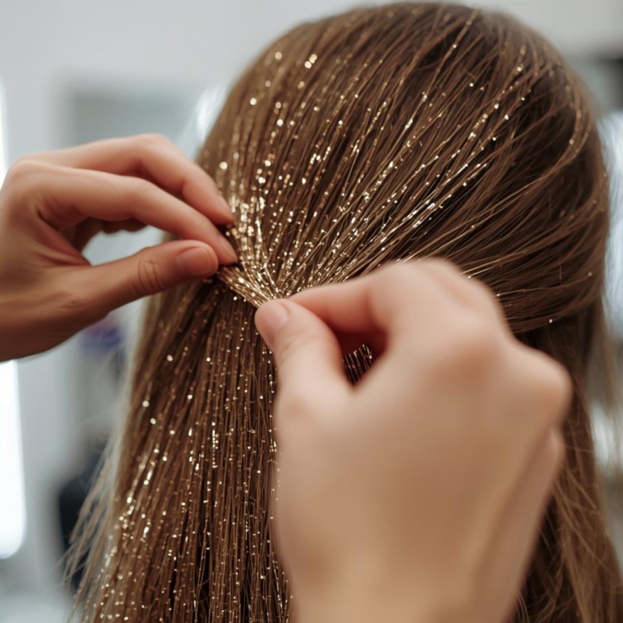 Hair - Bling tinsel gems pearls at Sweet Pea Beauty Salon & Day Spa in Sandy, UT
