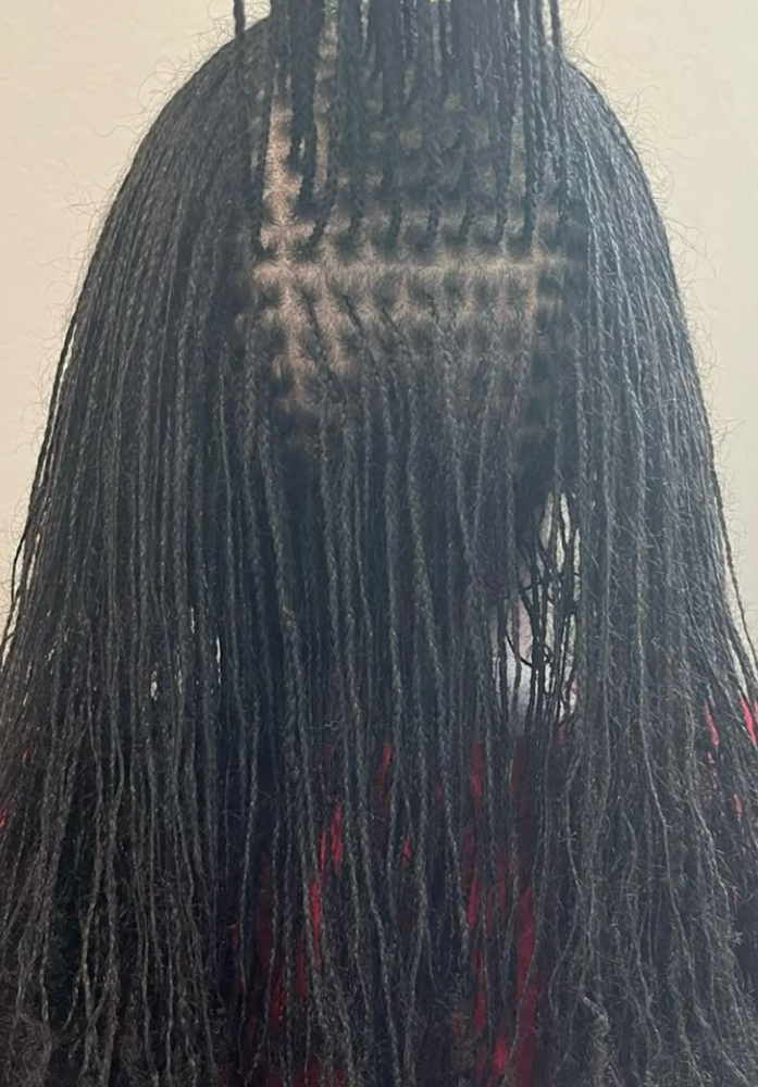Micro Braids Star Lock at NAY HAIR BRAIDING in Springhill, FL