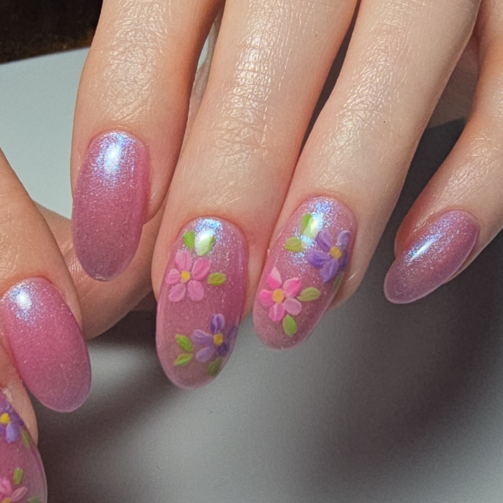 Structured Mani & Tier 1 Art at Nail day with Emily in New Haven, CT