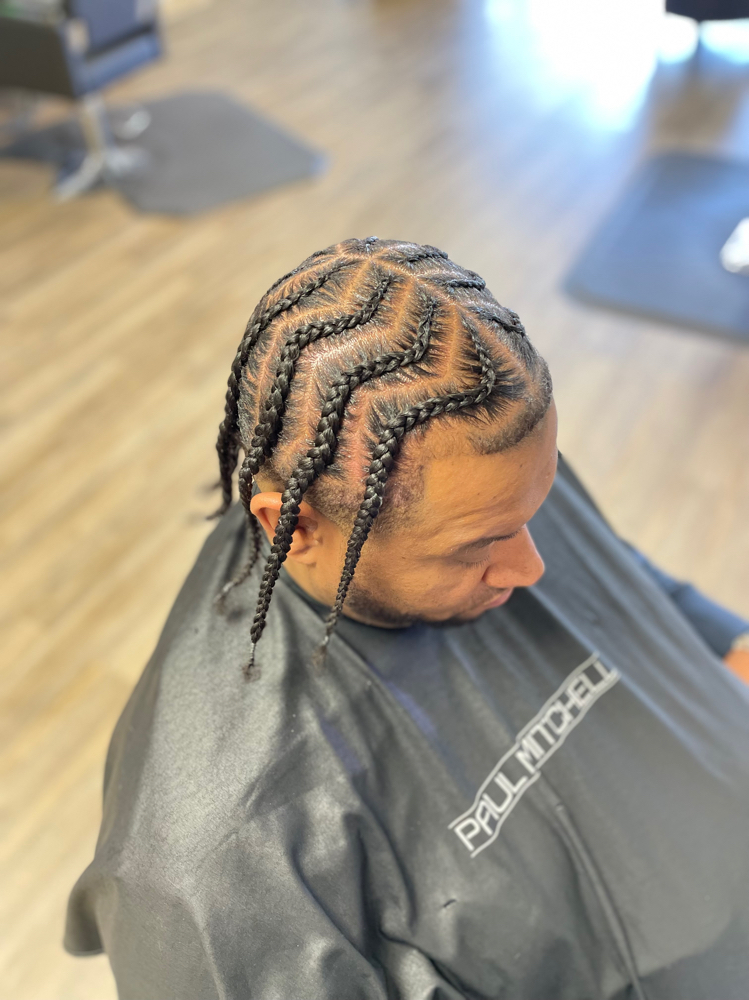 Adult Natural Cornrows at Crown Adjustments in Havelock, NC
