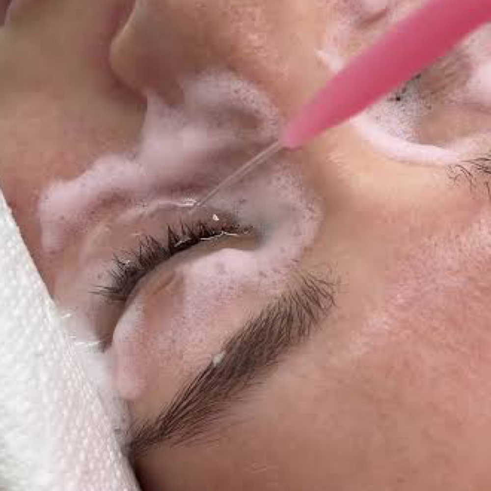 Lash bath at Nabi Aesthetics in Nashville, TN