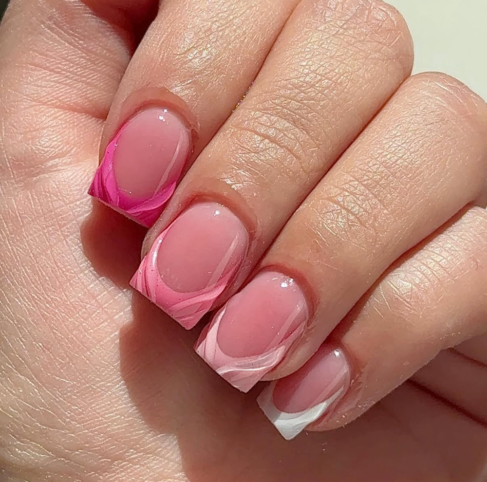 Short Acrylic Full set at NBA_Designss in Reno, NV