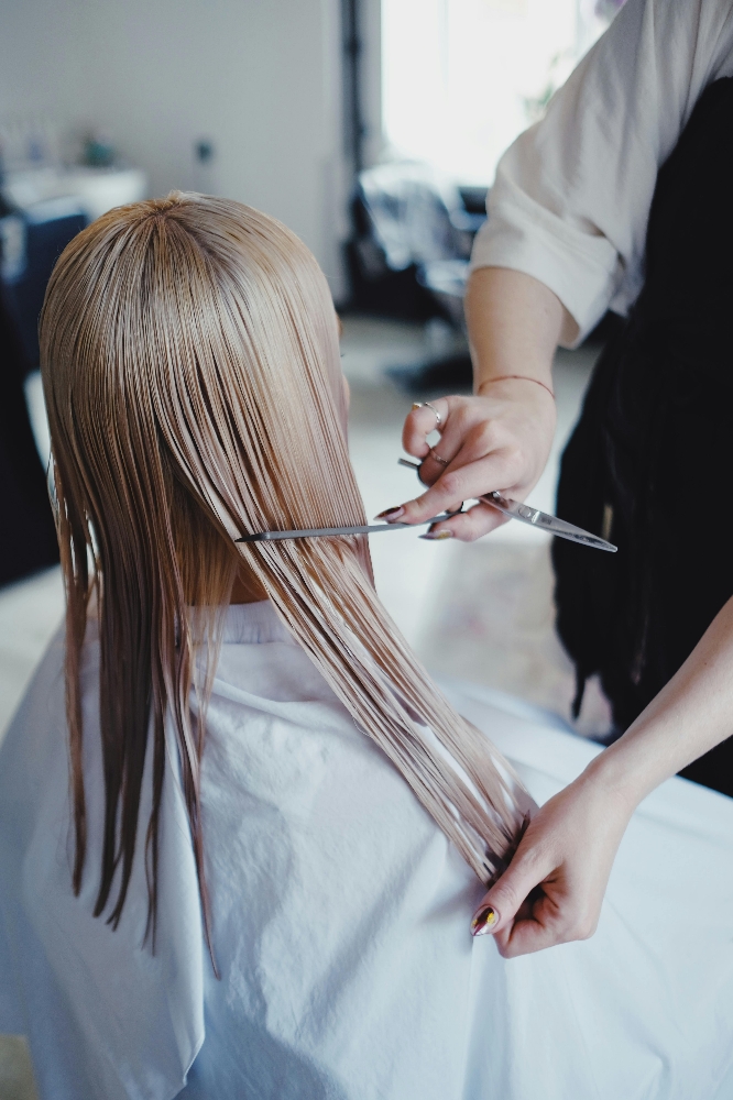 Shampoo, cut and blowdry Long Hair at Erica Joy hair artistry in Annapolis, MD