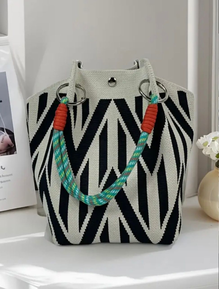 Beige Black Strips