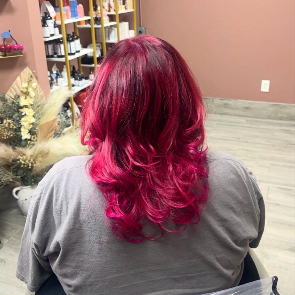 Vivid Color Hair at Isabella’s Spa in Gilmer, TX
