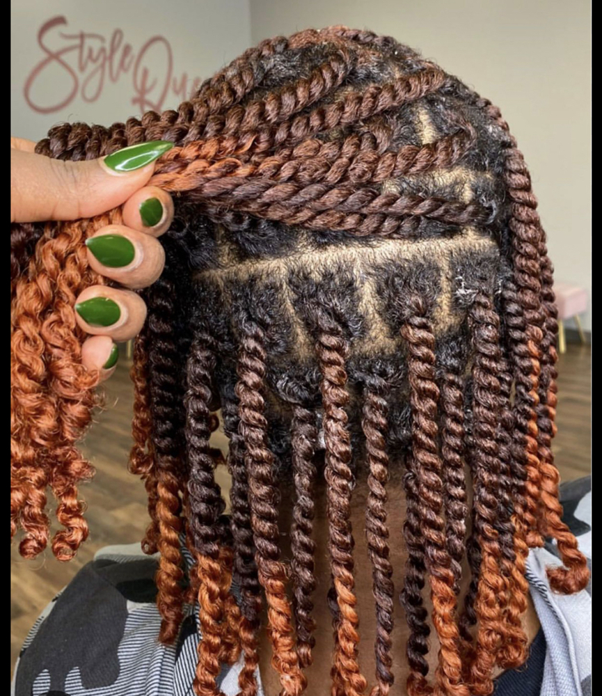 Natural hair 2 Strand Twists