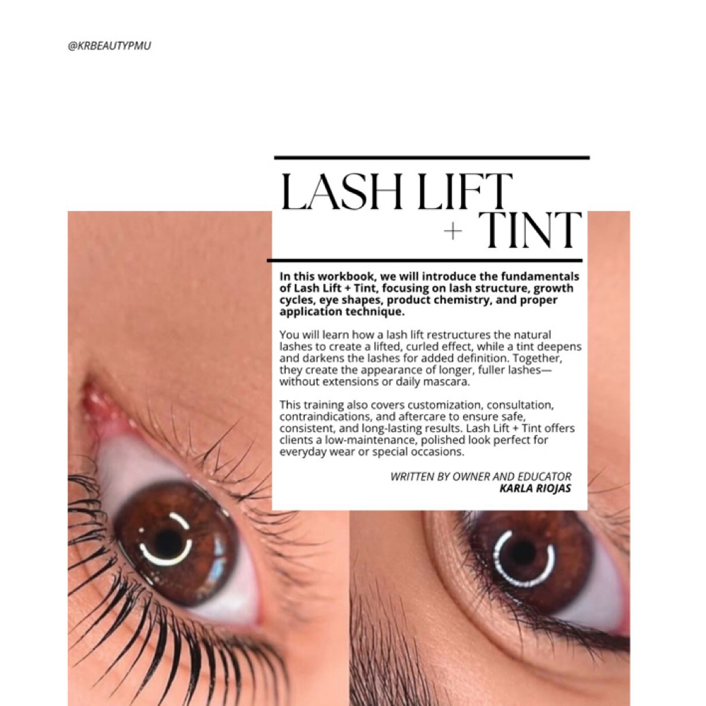 1:1 Lash Lift + Tint (1 Day) at KR BEAUTY STUDIO & ACADEMY in El Paso, TX