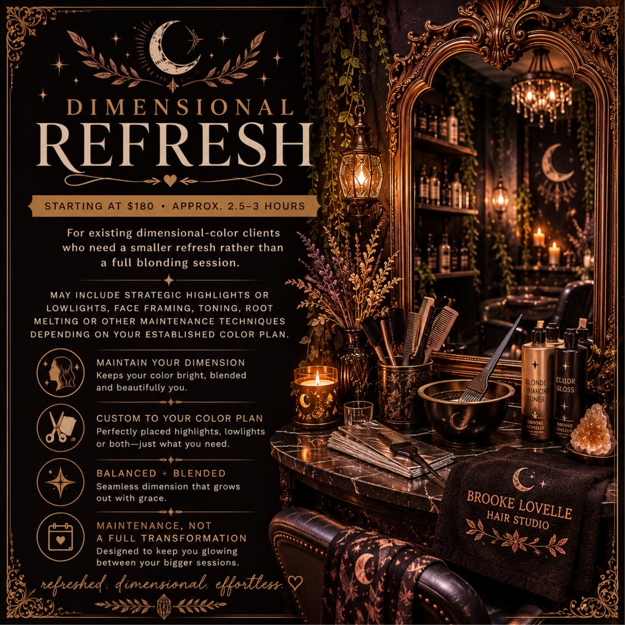 Dimensional Refresh at Brooke Lovelee Hair Studio in Northwood, OH