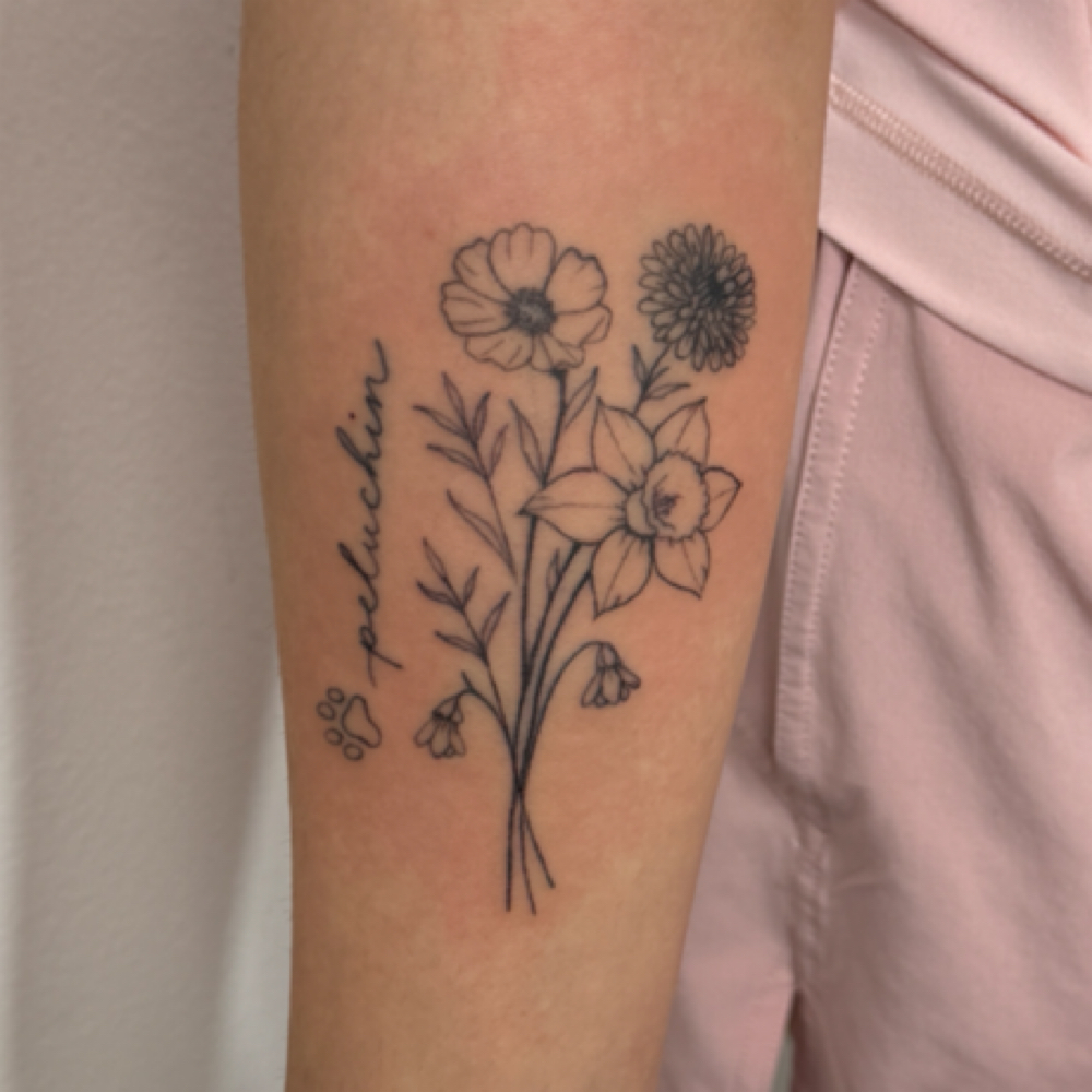 Fineline Tattoo No shading at Jes P Beauty in Joliet, IL