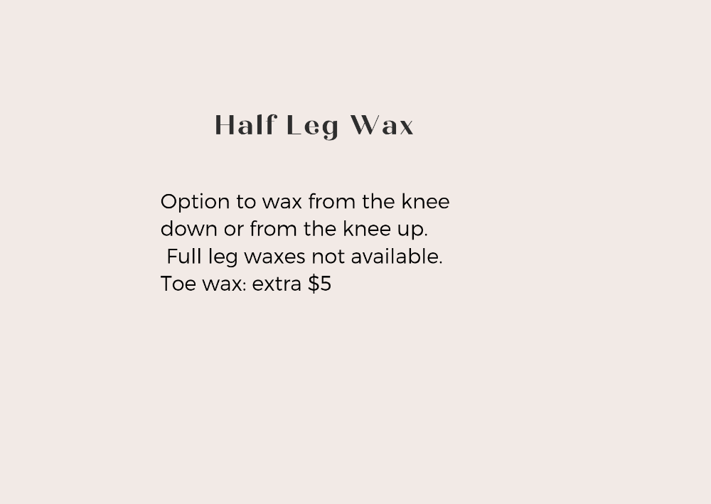 Half Leg Wax