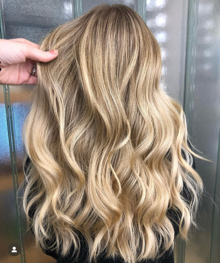 Balayage/ Gloss And Blowdry at Studio ReMi in Glen Mills, PA