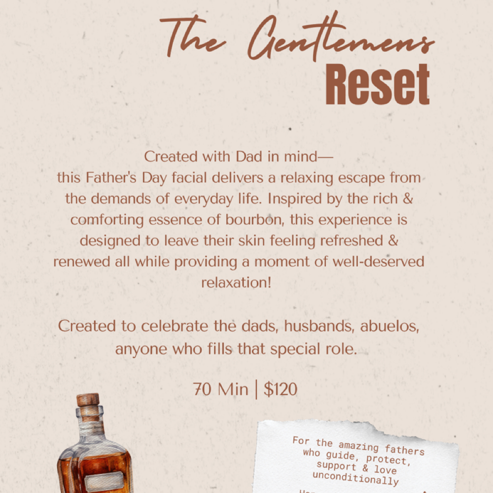 The Gentlemens Reset Facial at Inclusive Esthetixs in CA, CA