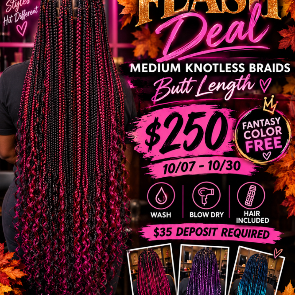 October Medium Knotless Deal at JL Luxe Co in North Versailles, PA