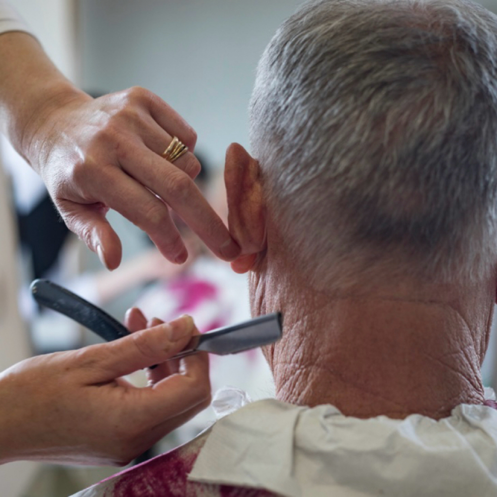 Neck Shave-TEXT TO BOOK at The HeadQuarters in Charlotte, NC