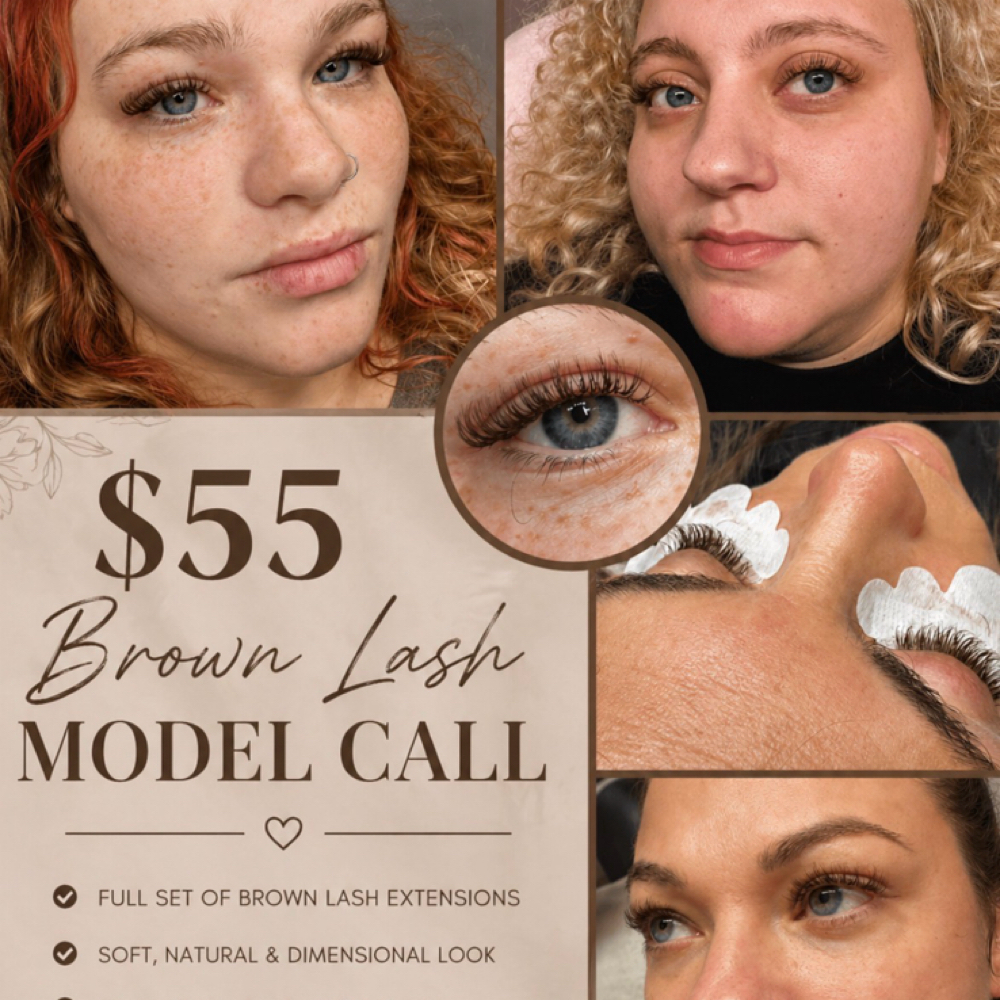 Brown Lash Model at The Lash ER in Indianapolis, IN