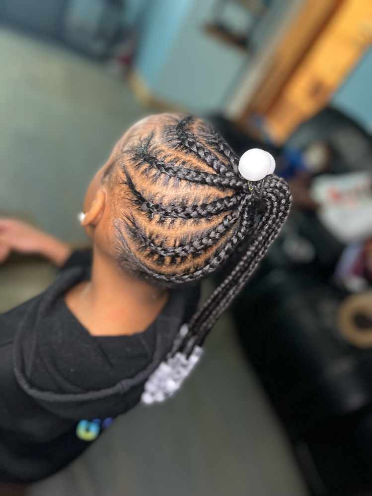 Feed In Ponytail Hair Included