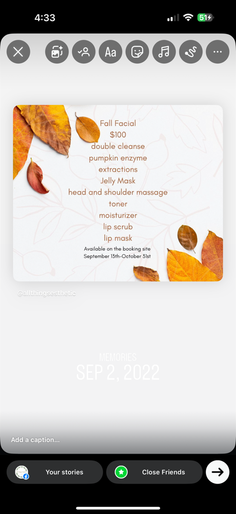 Fall Facial!