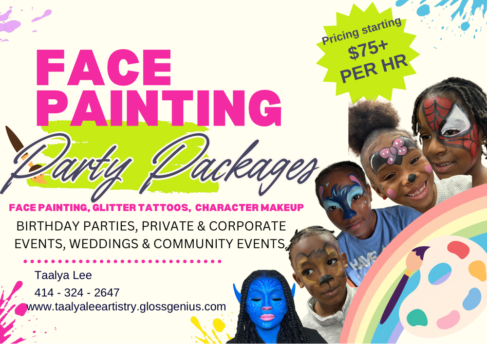 FACE PAINTING PARTY PACKAGE