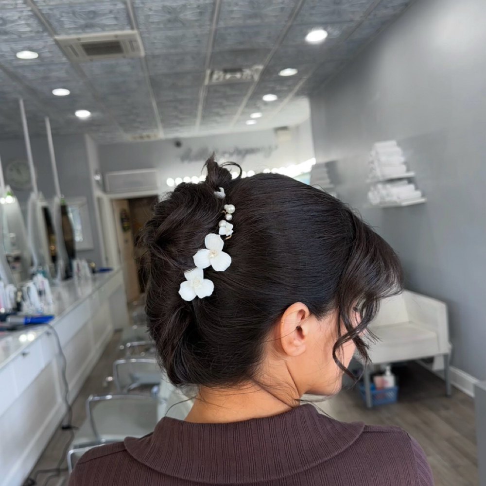 Bridal Wedding Hair at V’s Glam Blowouts in Metairie, LA