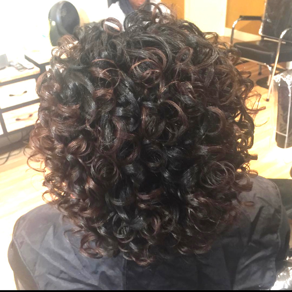Roller Set (Relaxed Hair)