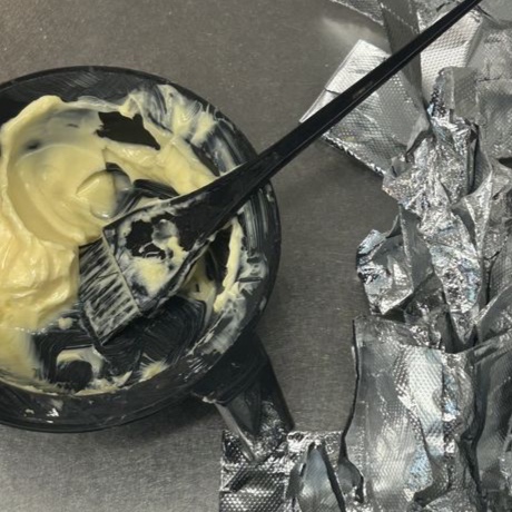 Money Piece & Gray Removal at Luxe Texture Studio in Glen Ellyn, IL