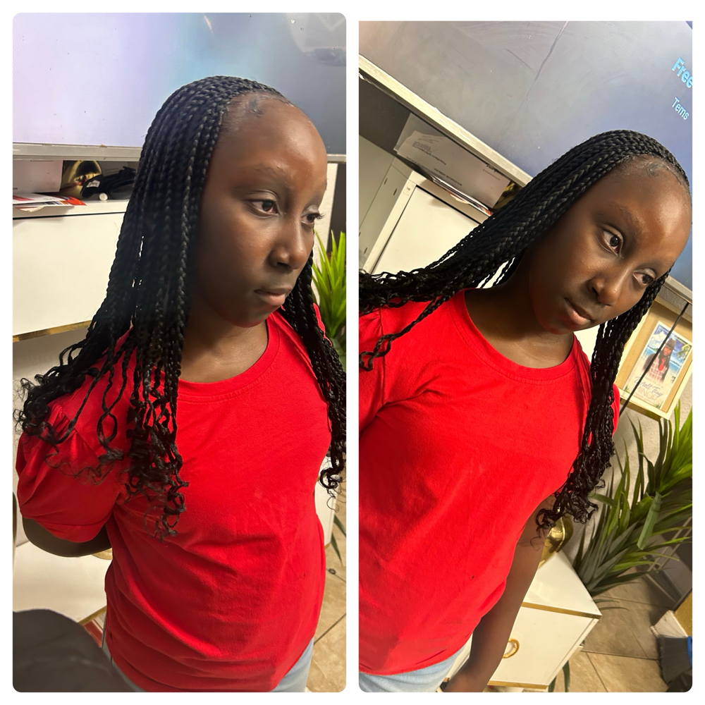 Lil Girls Knotless Box Braids